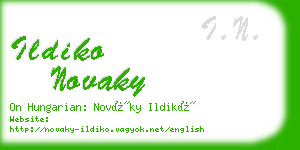 ildiko novaky business card